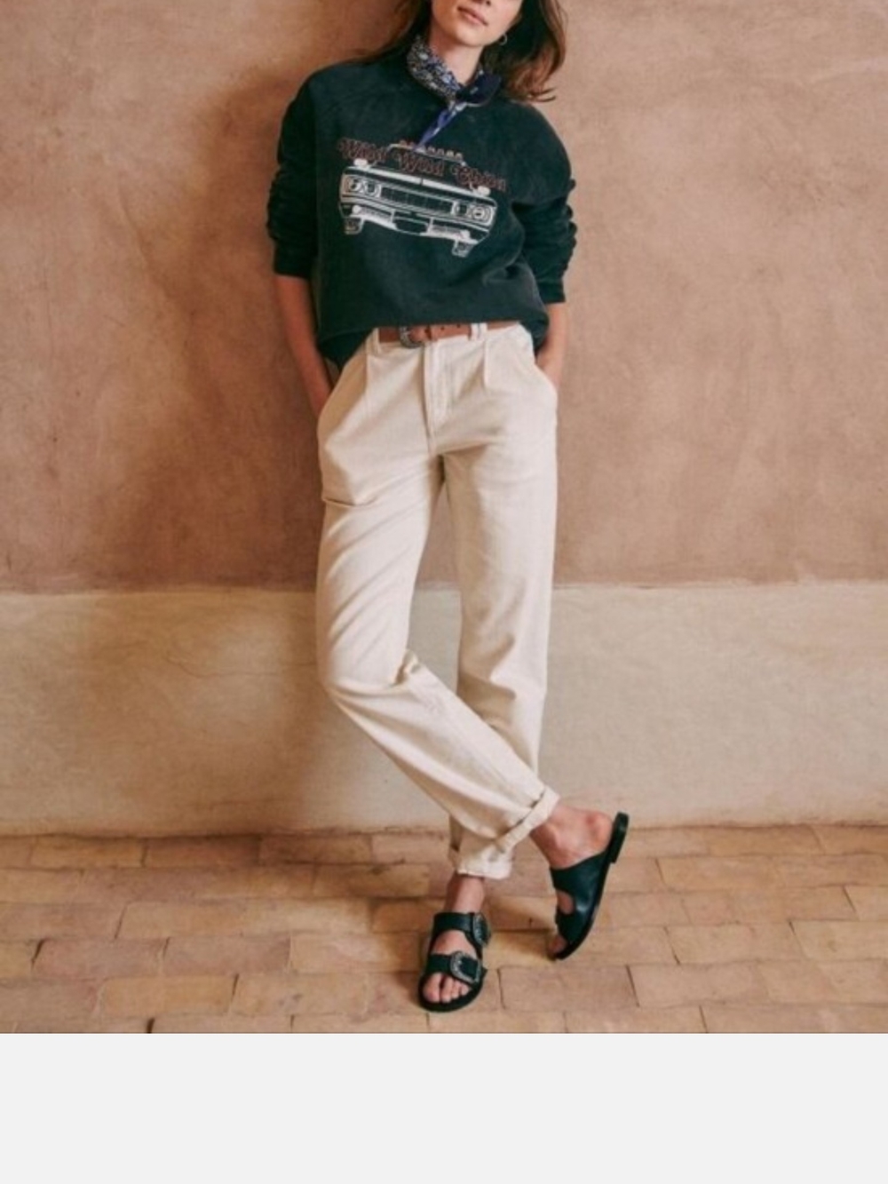 Sezane Manu Trousers in ecru